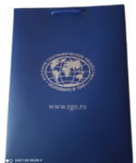 Бумажный пакет "РГО" с матовой ламинацией